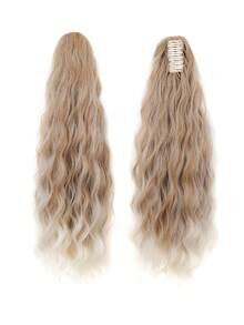 24英寸假发，带夹式马尾，长波浪卷发，自然蓬松的渐变色马尾，适合女士派对、节日礼物、音乐节、派对发饰，也适合日常佩戴、沙龙使用、角色扮演、婚礼、Y2K、洛丽塔、JK风格，适合细软发质、新手和所有肤色，是新年和情人节的理想礼物，也是发饰的绝佳选择。 - 彩色 - 查看 8