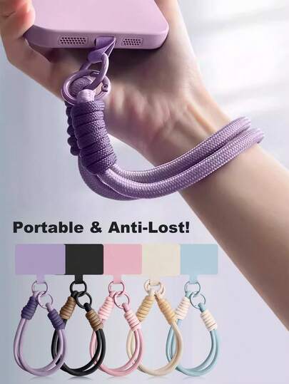 Anti-Lost Phone Lanyard Wrist Strap - Portable Braided Universal Phone Case Accessory With Multiple Colors Compatible With Android And Most Smartphone,Gifts For Mother, Family, Friends, Kids, Birthday, Holiday Phone Chain