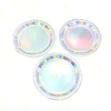 50个7英寸/9英寸防漏加厚纸盘 | 3秒快速清洁桌面 | 一次性派对餐盘 | 可重复使用 | 露营、野餐、居家必备！纸盘、蛋糕盘、生日派对、毕业典礼、返校季餐具