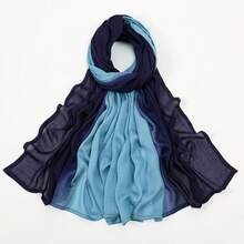 1pc Women's Fashion Casual Tie Dye Tie-Dye Wide-Brim Breathable Headscarf/Scarf - Multicolor - View 15