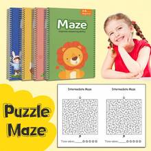Maze Puzzle Activity Book, Progressive Path-Finding Challenges To Build Focus, Patience And Problem-Solving Skills, Relaxing Brain Game For Daily Breaks At Home, Office Or Travel - Maze - View 3