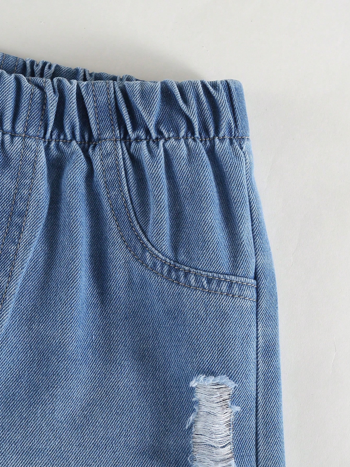 1 قطعة جينز جينز مهترئ بطراز Y2K الكاجوال القديم ل...