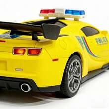 Coche de carreras infantil con control remoto, coche de policía, coche deportivo eléctrico recargable para niños.,Coche de control remoto, juguete para niños, coche de carreras en miniatura (estilo y colores surtidos, batería  incluida) - Amarillo - Ver 5