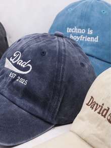 Customized Embroidered Hats, Personalized Dad Hats, Embroidered Logo Baseball Caps, Customized Hats, Single Party Hats, Unisex - Multicolor - View 7