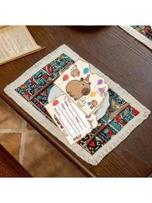 Tarjeta de invitación a fiesta con tema de capibara adorable, invitación de cumpleaños de capibara, invitación a fiesta con tema animal, adecuada para fiesta de cumpleaños, tarjeta de agradecimiento, tarjeta de regalo especial - Multicolor - Ver 3