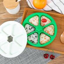 6 In 1 Sushi Maker Box Onigiri Mold Triangle Sushi Mold Rice Ball Mold Press Making Storing Sushi Lunch Bento - Multicolor - View 14