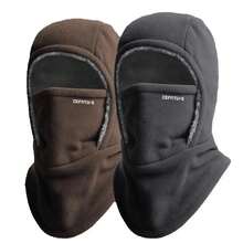 Pasamontañasáscara de esquí Bufanda de ciclismo Cuello de inviernoáscaraérmica de invierno Capuchaás cálida A prueba de viento para hombres Mujeres Pasamontañas para clima frío GCZ4 - Marrón - Ver 1