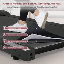 Ancheer Walking Pad Treadmill, Remote Controlled Under Desk Treadmill Quiet With LED Display, Installation-Free For Home Office - View 4