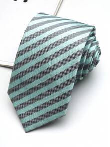 1 chiếc cà vạt kẹp kẻ sọc unisex, phù hợp cho phong cách học sinh, chụp ảnh tốt nghiệp, thường ngày, dạo phố, dự tiệc, làm quà tặng. - Nhiều màu - Xem 6