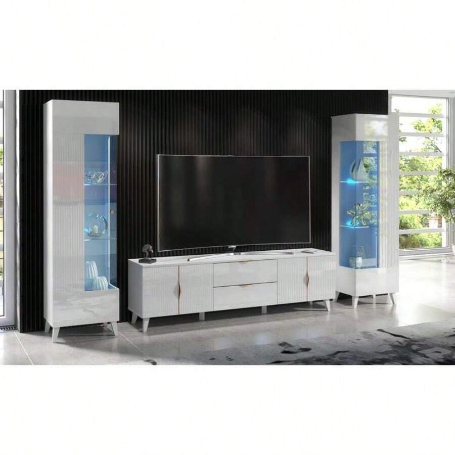 Blue 10/12 Living Room Set - Blue LED Lights - View 1