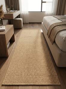 1pc Brown Faux Sisal Runner Rug, Made Of Premium Faux Sisal Material, Water-Absorbent Top, Perfect For Doormat, Runner Rug, Platform Best-Seller, Personalized Home Decor, Fashionable Home Decor, Popular Among Young People, Suitable For Living Room, Porch, Study, Dining Room And Other Areas, Machine Washable, New Style This Year, Multiple Sizes Available, Housewarming Gift, Christmas Gift - Brown - View 7