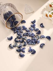 Moon Crystal Worry Stone Bulks Moon Stone Crystal Chakra Worry Stones Assorted Palm Pocket Quartz Moon Gemstone Gift For Witchcraft Meditation Reiki Balancing Home Decor - Moonstone - View 2