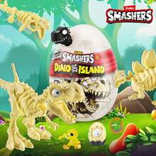 ZURU Smashers 恐龙岛迷你惊喜蛋，创意恐龙模型玩具摆件，完美的节日礼物