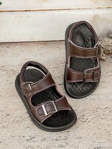 平底凉鞋，防滑，耐穿，舒适，百搭，简约，美观，透气 - 棕色 - 查看 3