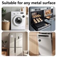 双面硅胶洗碗机磁贴 - 黑白污垢/清洁指示器，强力不刮伤，厨房必备，防水，装饰性设计，双面强力厨房翻转指示器，公寓厨房必备 - 彩色 - 查看 4