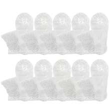 5双装 女士夏季透气弹力薄款透明蕾丝隐形袜 洛丽塔纯色简约时尚蕾丝袜 - 彩色 - 查看 11