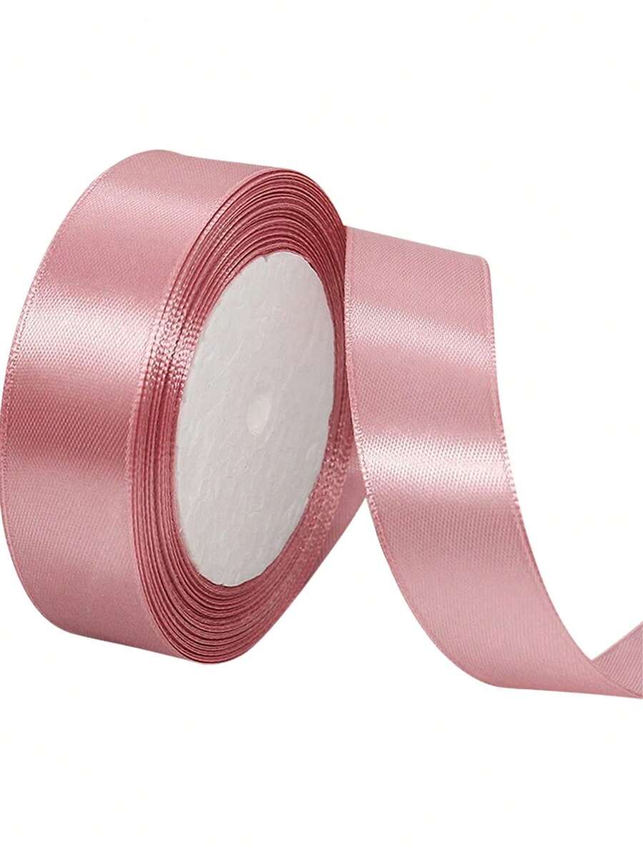 1pc Satin Ribbon 3.8cm*45m Crafts Ribbon Flower Colors To Choose Ribbon For Eternal Flower Decoration Arrangement Craft - Rusty Rose - View 1