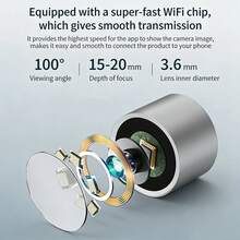 2-In-1 Earwax Removal Tool With Camera, Illuminated Ear Cleaner With Tweezers, Ear Wax Removal Kit With Otoscope, Visual Dropper Cleaning Set, Home Ear Nose Throat Examination Tool - Black - View 6