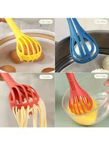 1pc 2-In-1 Egg Beater And Hand Mixer Set, Food Blender, Egg Mixer, Sturdy Space-Saving Kitchen Tool, Simplifies Mixing And Baking, Suitable For Home Chefs, Applicable For Outdoor Cooking Activities, Essential Tool For Outdoor Cooking - MultiWarna - View 7