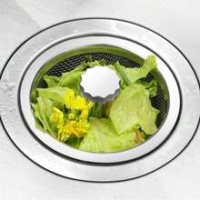 Stainless Steel Sink Strainer (1-Pack) - Kitchen Drain Filter Effectively Blocks Hair And Food Residue, Rust-Proof Design Fits Most Drains. Essential Kitchen Item, Christmas Holiday Gift. - Silver - View 7