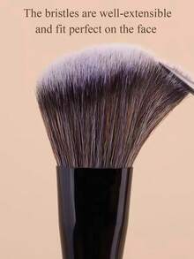 1pc 93 Angled Cream Blush Makeup Brush, Liquid Blush Cosmetic Tool - Black - View 5