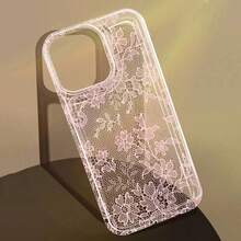 Romantic Lace Pattern Soft Transpart Phone Case For   17Pro Max 16e 15 14 13 12 11  X XR XS 7 8 Plus SE Silicone Cover.Holiday Phone Accessories.It Is The Best Gift Choice For Friends Or Family. Fall 17 Pro Max Case 17 Pro Max Add A Festive Touch Waterproof Anti-Fall Scratch Resistant 17 Pro Case Valentine's Day Gift Giving 16 Case 13 Case Case Festival Gift Suitable For Gifting To Lovers 1 Hot Selling Item Exquisite Ldeal Holiday Present Customizable Things - 1 - 查看 4