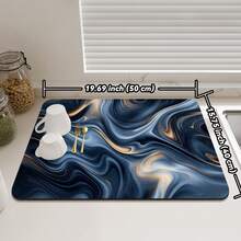 Silicone Dish Drying Mat, Heat Resistant Countertop Trivet, Quick Dry Pad For Kitchen Table, Bar, Coffee Machine, Non-Slip & Waterproof, Easy To Clean - Color - View 29