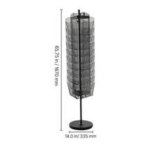 Rotating Brochure Display Rack, 30 Pockets Mesh Magazine Literature Display Stand, Portable Floor Standing Magazine Rack, Metal Newspaper Catalog Holders For Shop Exhibitions Office Trade Show - Base type 30 slots - 查看 10