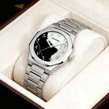 1pc Men's Quartz Watch, Luminous Fashion Business Calendar Wristwatch, Suitable For All Occasions, Looks Great On Any Man - one-size - View 7