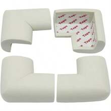 4pcs Soft Foam Baby Corner Guards, Pre-Taped Furniture Edge Protectors, L-Shaped Safety Cushion Pads, Angle Protectors