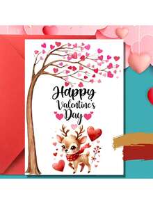 4 ورقات ملصقات نقل حرارية DIY UV بتصميمات قلوب وحيوانات غابة كيوت لعيد الحب، للأعمال اليدوية والمجلات والأكواب والزجاجات والأجهزة والبطاقات والديكور المنزلي، مقاس 6.8 سم - متعدد الألوان - مشاهدة 2