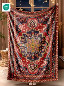 1件法兰绒毯 - 房间装饰的理想之选，超级柔软轻盈，居家使用完美，馈赠亲友及自己的绝佳礼物，舒适保暖的冬季毯，易于打理，适用于沙发/卧室/客厅，四季皆宜，通过OEKO-TEX认证，适合斋月之夜使用。 - 彩色 - 查看 11