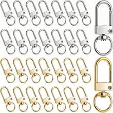 10/20/30pcs Metal Lobster Clasp Swivel Snap Hook, Suitable For Keychain Making, DIY Crafts, Strap Making, Bag Keychain Connector, Jewelry Making, Etc. - Keychain - View 2