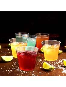 10/25/50/100-Piece Set Of Transparent 1 Oz Champagne Glasses, Wine Glasses, Cocktail Glasses, Wedding Toast Cups, Reusable Wine Glasses, Perfect For Large Events Like New Year's, Christmas, Parties, Weddings, Birthdays, Valentine's Day, And Back-To-School Season.