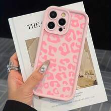 A High Bamboo Pink Leopard Print Phone Case, Compatible With Iphone 16, And Also Suitable For Iphone 15 Pro Max, Protective Cover.Protection Protector Compatible With Samsung Galaxy S26/A53 - Hồng - Xem 2