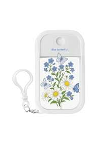 1pc Portable Mirror, Foldable, Simple And Mini Makeup Mirror, Desktop 50ml Apple Card Spray Bottle Perfume Alcohol Divided Bottle Water Portable Travel Divided Card Spray Bottle With Silicone Sleeve Shockproof And Aesthetically Appealing