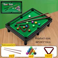 Set da gioco di biliardo mini portatile - Mini snooker e biliardo (include 2 stecche e 11 palline) - Sviluppa coordinazione mano-occhio e pensiero strategico. Questo divertente mini gioco di biliardo è adatto a tutti, rendendolo una scelta ideale per serate di giochi in famiglia, intrattenimento in ufficio e tempo libero in viaggio. - Multicolore - Visualizzare 7