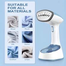 Steamer For Clothes, 1500W Foldable Clothes Steamer, Powerful Handheld Clothing Steamer, Foldable Portable Clothing Wrinkle Remover, 15S Preheating, 20g/Min Strong Penetration Steam, 5.9ft Rope, Essential For Home, Travel & Office - 查看 8