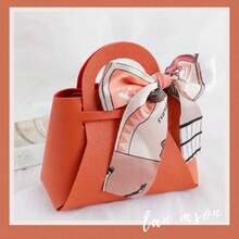 10/5件套仿皮礼品袋,带蝴蝶结丝带,迷你手提袋,适用于婚礼派对糖果包装,也适用于婚礼、生日、公司礼品、节日派对、可重复使用、员工答谢礼品包装、派对回礼、茶话会礼品包装 - 彩色 - 查看 4