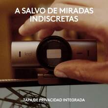 Cmara Web MX Brio Ultra HD 4K para colaboracin y Streaming, 1080p a 60 FPS, Dos micrfonos reductores de Ruido, USBC, Tapa, Compatible con Microsoft Teams, Zoom, - Gris - Ver 8