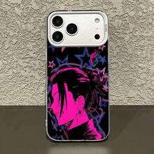 Funda de espejo con diseño de estrellas y corazones neón. Funciona como espejo y es compatible con  17,  16 Pro Max,  15 Pro Max,  13 y  12. Fabricada en TPU, ofrece una protección excepcional contra golpes y caídas. Un regalo ideal para familiares y amigos, perfecto para cumpleaños, aniversarios o simplemente para demostrar tu cariño. - Plateado - Ver 4