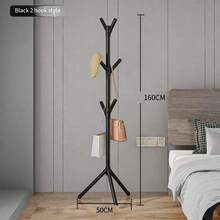 1pc Freestanding Clothes Hanger Rack, Bedroom Garment Organizer Storage Rack - Multicolor - View 6