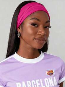 3pcs Solid Color Boho Sports Yoga Headbands, Moisture Wicking Stretchy Soft Headbands For Running, Fitness, Women Women Hair Accessories Elegant Hair Band