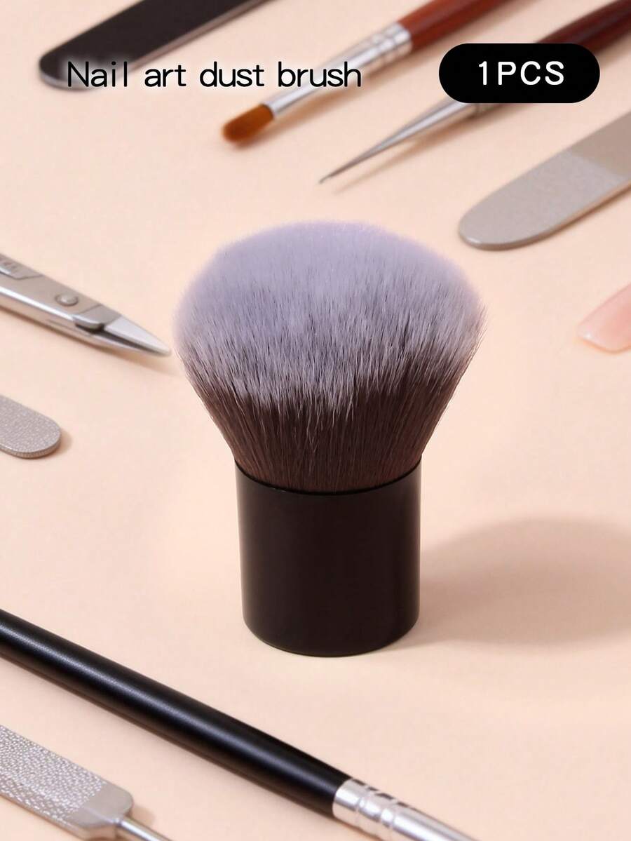 1支大号柔软蓬松指甲刷，多功能指甲清洁刷，化妆刷工具