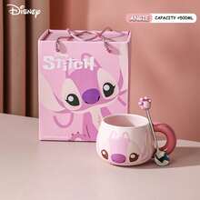 Disney 陶瓷马克杯礼盒套装，卡通马克杯配勺子，咖啡杯节日纪念礼盒 - 彩色 - 查看 10
