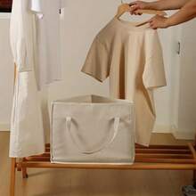 1pc Non-Woven Fabric Triangular Hanger Storage Bag, With Bottom Support Pad, Sturdy , Can Hold Up To 40 Hangers Of Different Sizes, Suitable For Wardrobe, Drying Rack, And Home Storage - Multicolor - View 5