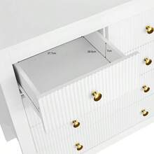 Sideboard, Chest Of Drawers With Special Doors, Gold Handles, Sideboard/Shoe Cabinet/Dressing Table