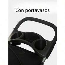 Carreola Para Mascota Perros Gatos Plegable Con Cinturón Gris