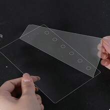 5/10/15张/包 A6/A7/M5 贴纸书分隔标签，3D立体水晶贴纸，贴纸书制作，圣诞节和新年礼物，加厚贴纸书补充页，笔记本分隔页，PP材质，适用于贴纸书、笔记本、预算计划本、水晶泡泡贴纸、返校用品、学生和办公用品 - 無色 - 查看 4