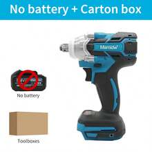 Mamidw 600N.M Cordless Impact Electric Wrench, Brushless Electric Wrench, Cordless High Power Shock Absorber For Car Repair (Tools Only) For Makita 18v Battery PIN - Blue - View 10